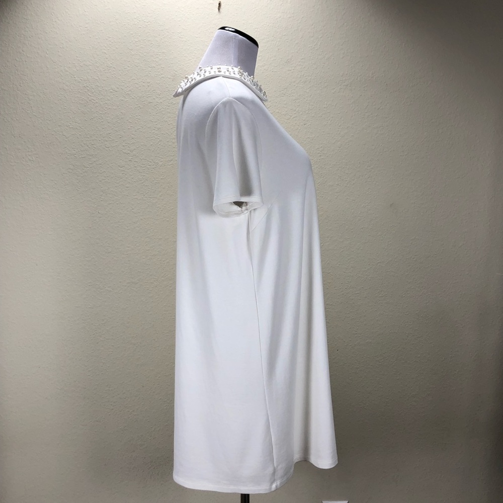 Forever 21 Cream Pearl Collar Swing Dress - Picture 4 of 6